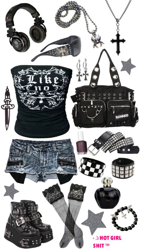 #outfitinspo #beauty #dior #emo #y2k #chromehearts #blackandwhite Beauty Dior, Closet Organization Tips, Fashion Wedding Dress, Emo Y2k, Mcbling Fashion, Trashy Outfits, Summer Fashions, Emo Outfits, 2000s Fashion Outfits