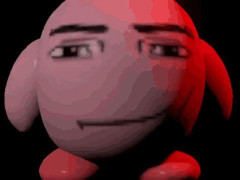 Kirby Roblox GIF - Kirby Roblox Blender - Discover & Share GIFs Roblox Man Face, Roblox Face, Kirby Memes, Face Meme, Kirby Character, Arte 8 Bits, Kirby Art, Man Face, Roblox Funny