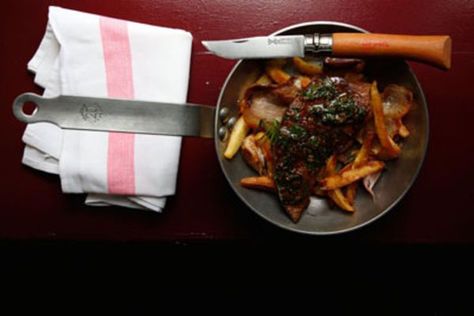 Calf's Liver with Parsley, Garlic, and Fried Potatoes (Foie de Veau en Persillade avec Pommes de Terre) Recipe | SAVEUR Watercress Recipes, Offal Recipes, Liver And Onions, Liver Recipes, Tomato Tart, Onion Recipes, Bread Recipes Sweet, Pickled Onions, French Cooking