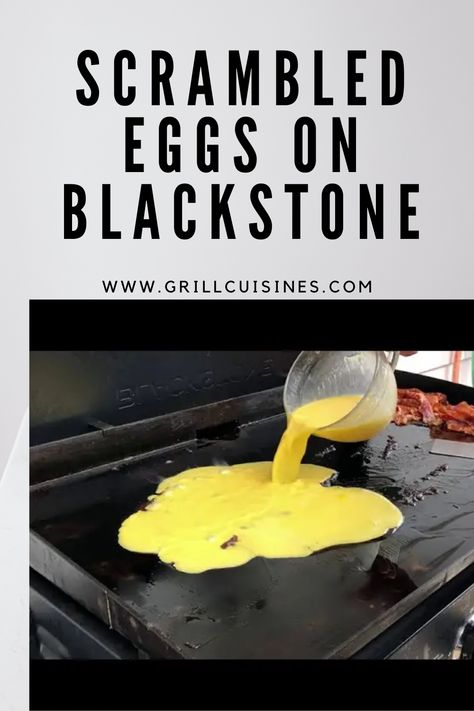 Blackstone scrambled eggs are a favorite breakfast food for everyone. You can make light, fluffy and scrumptious eggs on the griddle at any time of the week. #fluffy scrambled eggs #scrambled egg for crowd #fluffy egg scrambled #scrambled eggs on blackstone #cooking eggs on a flat top grill #blackstone scrambled eggs How To Cook Eggs On A Blackstone, Scrambled Eggs On Blackstone Griddle, Eggs On The Blackstone, Blackstone Scrambled Eggs, Breakfast Blackstone Griddle Recipes, Eggs On Blackstone Griddle, Blackstone Eggs, Griddle Eggs, Breakfast On Blackstone Griddle