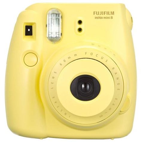 Fujifilm - instax mini 8 Instant Film Camera - Yellow - Larger Front Yellow Polaroid Camera, Yellow Polaroid, Instax Mini 8 Camera, Camera Polaroid, Fuji Instax Mini, Instax Mini Camera, Fujifilm Instax Mini 8, Instax Mini 9, Instax Camera