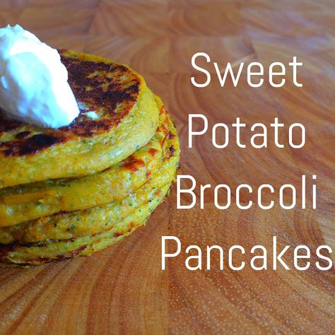 Broccoli Pancakes, Broccoli Muffins, Savoury Finger Food, Potato Broccoli, Steamed Sweet Potato, Kids Recipe, Baby Pancakes, Fertility Foods, Sweet Potato Pancakes