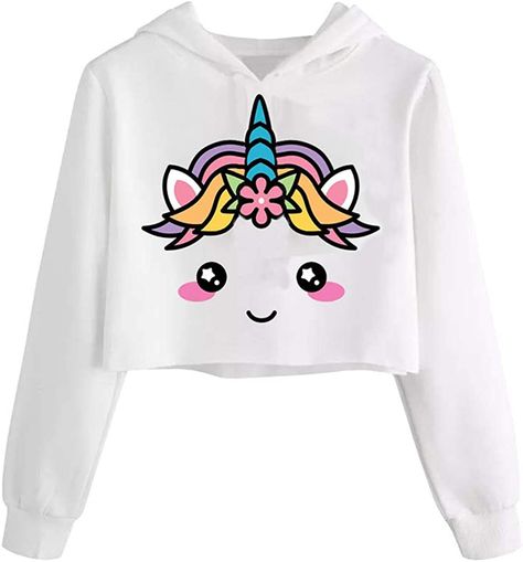 Crop Tops For Kids, Crop Top Jacket, Girls Sweatshirts, Mode Kawaii, Stylish Hoodies, Cute Lazy Outfits, Trendy Fashion Tops, Clothes Pictures, Fashion Hoodies