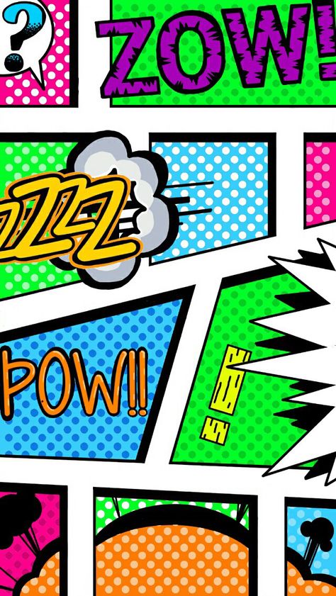 Fondo de pantalla historieta. POW!.- Graffiti Doodles, K Wallpaper, Pop Art Design, Pop Art Wallpaper, Locked Wallpaper, Arte Pop, Cool Backgrounds, Cellphone Wallpaper, I Wallpaper