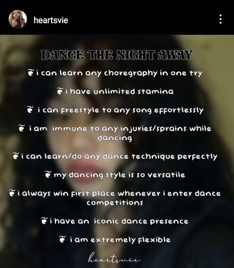 Best Dancer Affirmations, Positive Dance Affirmations, Talents To Script, Kpop Idol Affirmation, Singing Voice Affirmations, Dancing Affirmations, Famous Affirmations, Dance Manifestation, Dancer Affirmations