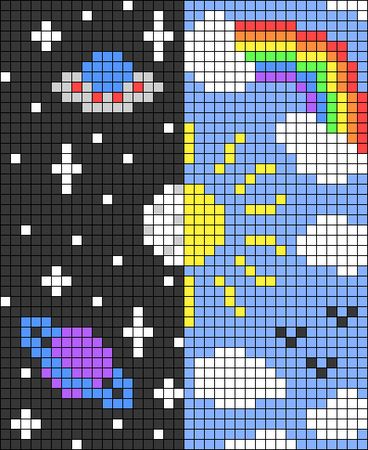 Simple 8 Bit Pixel Art, Pixel Art For Beginners, Pride Alpha Pattern, Gothic Pixel Art, Detailed Pixel Art, Space Sky, Sunset Gradient, Ac New Leaf, Graph Crochet