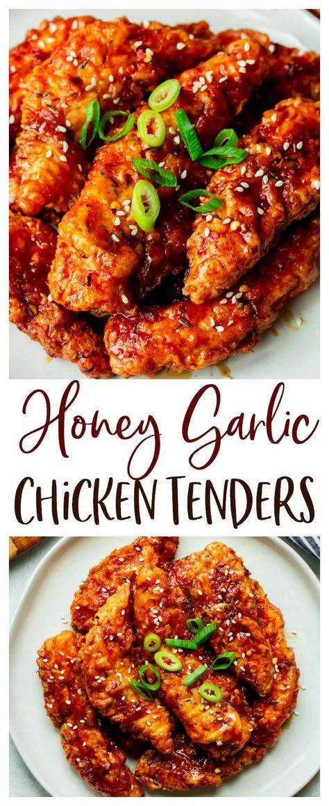 Honey Pepper Chicken, Easy Honey Garlic Chicken, Easy Chicken Recipe, Sweet And Spicy Chicken, Garlic Chicken Recipes, Honey Garlic Sauce, Chicken Tender Recipes, Spicy Honey, Honey Garlic Chicken