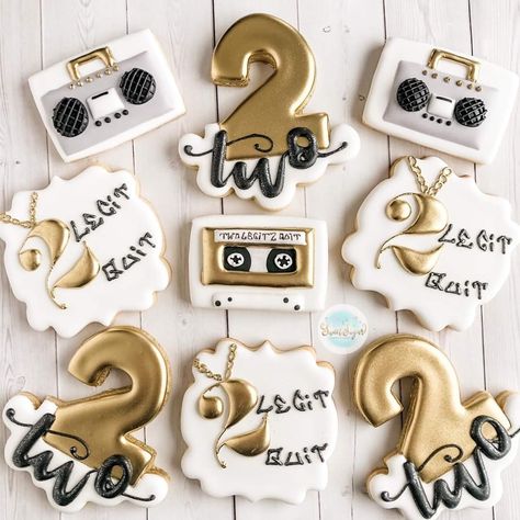 Two Legit To Quit Birthday Cookies, 2 Legit 2 Quit Birthday Cake, Two Legit To Quit Birthday Girl, Two Legit To Quit Birthday Theme Boy, 2 Legit 2 Quit Birthday Party Boy, Hip Hop Birthday, 2nd Birthday Party For Boys, Twin Birthday Parties, 2nd Birthday Boys