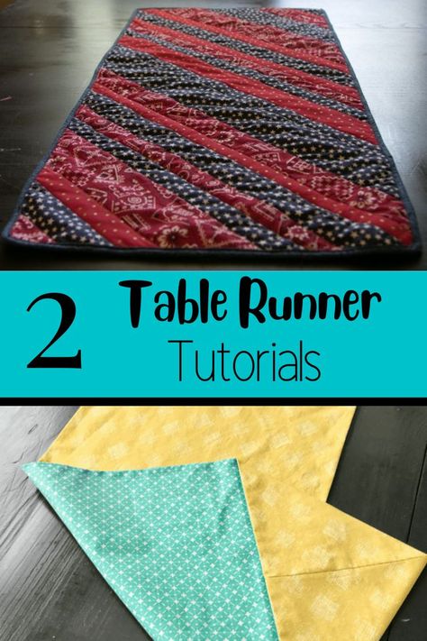 DIY Table Runner | How to Sew a Table Runner Table Runners To Sew Patterns, Table Place Mats Ideas Dining Rooms, Diy Table Runner Ideas Quilted, Diy Table Runner Ideas Simple, How To Make A Table Runner Tutorials, Sewing A Table Runner, Simple Table Runners To Sew, Coffee Table Runner Ideas, How To Make A Table Runner