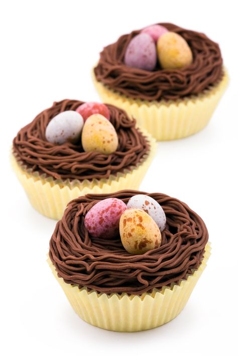 Nest Cupcakes, Spring Cupcakes, Easter Baking, Easter Cupcakes, Cupcake Cake, Easter Dinner, Easter Dessert, Fun Cupcakes, Easter Brunch