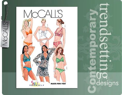 Purchase McCall's 5400 MISSES' TWO- PIECE BATHING SUI and read its pattern reviews. Find other Swimwear, sewing patterns. Diy Bathing Suit, Bathing Suit Patterns, Padded Dress, Black Tees, Costume Sewing Patterns, Suit Pattern, Swimsuit Pattern, Dress Making Patterns, Coverup Skirt