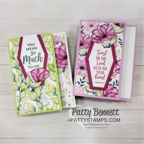 Delightful Floral Dsp, Translucent Flowers, Translucent Florals, Patty Bennett, Card Making Video Tutorials, Colour Paper, Free Stamps, Paper Pop, Card Making Videos