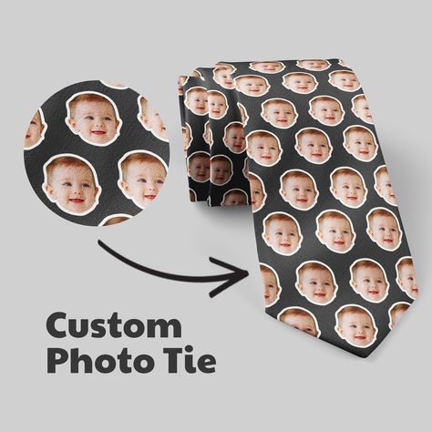 Excited to share the latest addition to my #etsy shop: Custom Photo Tie, Personalized Face Photo Tie, Personalized Ties, Custom Printed Ties, Picture Ties, Photo Gift, Custom Christmas Photo Ties https://etsy.me/3U0FpvC #customties #ties #petphoto #personalizedties #cu Groomsmen Ties, Personalized Tie, I Love My Dad, Cadeau Photo, Custom Dog Portraits, Custom Ties, House Ornaments, Pet Photo, Face Photo