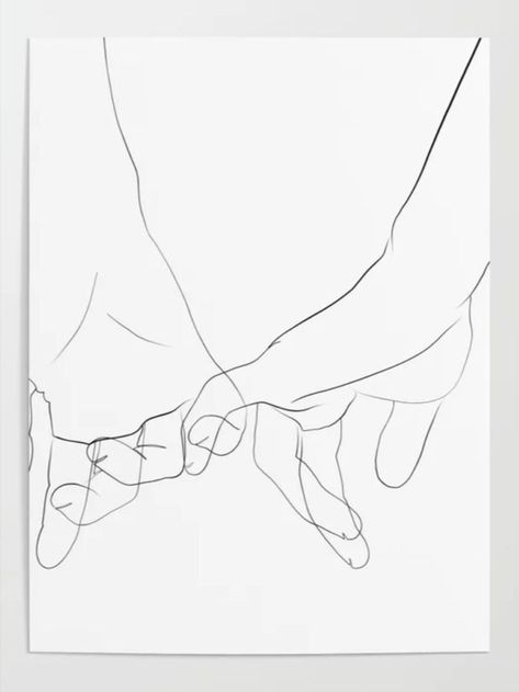 Holding Hands Sketch, Holding Hands Drawing, Minimalistic Art, Friends Illustration, Petite Tattoos, Art Poster Prints, Custom Tattoo Design, Hand Sketch, Wall Posters