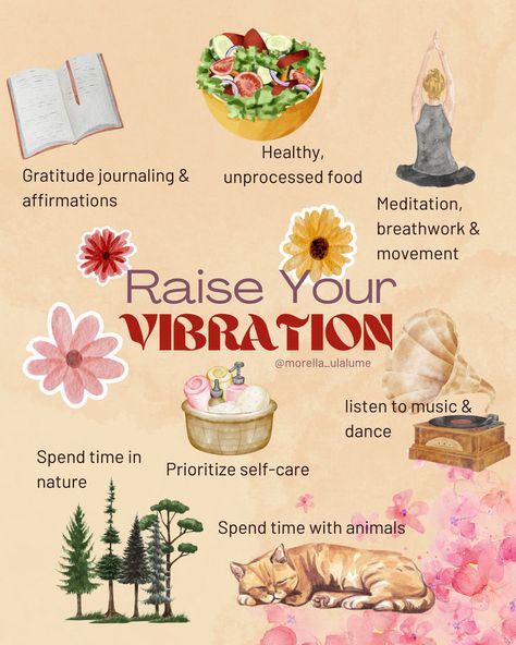 In this blog post we show you different ways to raise your vibration. Raising your frequency is essential for manifestation and using the law of attraction. Good vibes only. Good Vibrations Aesthetic, How To Raise Vibration, Raise Vibrational Frequency, How To Raise Your Vibration, Vibration Raising, Ways To Raise Your Vibration, Raising Your Vibration, Healing Tips, Raise Vibration