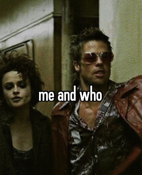 Tyler Durden And Marla Singer, Marla And Tyler, Tyler Durden And Narrator, Boyfriend Inspiration, Marla Singer, Singer Costumes, Me And Who, The Narrator, Girl Blogger