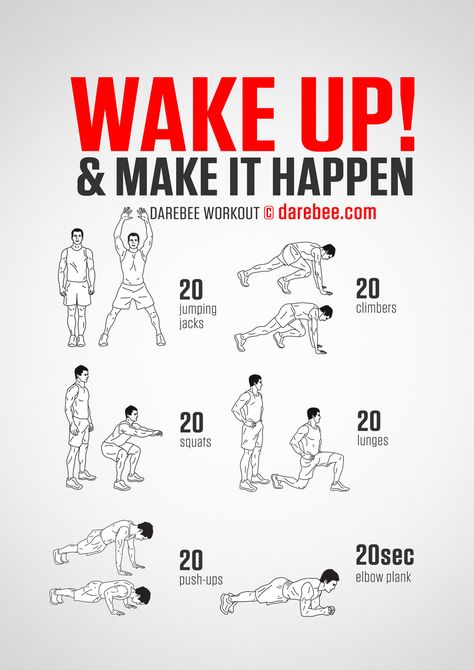 Easy Daily Workouts, Darebee Workout, Wake Up Workout, Home Workout Men, Fitness Studio Training, Bolesti Chrbta, Trening Sztuk Walki, Gym Antrenmanları, Workout Routine For Men