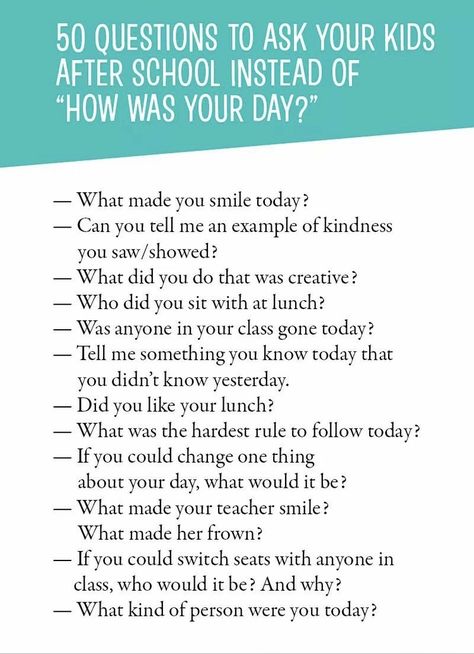 Questions to ask your kids at the end of each school day. Foster a growth mindset! Questions To Ask Your Kids, Things To Ask, Nice Thoughts, Kids Questions, Parenting Boys, Confidence Kids, Smart Parenting, Natural Parenting, Mentally Strong