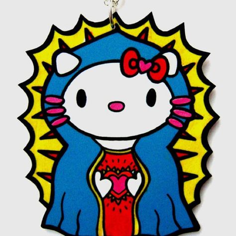 Hello kitty as the virgin Mary Hello Kitty Necklace, Kitty Necklace, Kitty Images, Kitty Drawing, Hello Kitty Cake, Hello Kitty Backgrounds, Hello Kitty Drawing, Hello Kitty Cartoon, Hello Kitty Art