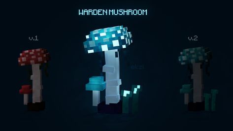 ArtStation - Minecraft Warden Mushroom Minecraft Warden Aesthetic, Warden Armor Minecraft, Minecraft Warden Oc, Warden Minecraft, Minecraft Warden, Minecraft Aesthetic, Mha Oc, Amazing Minecraft, Minecraft Art