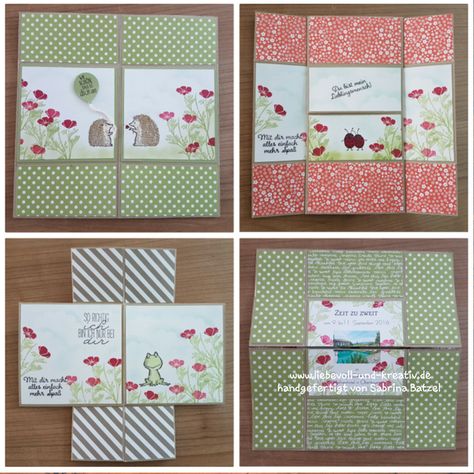 Neverending Card, Infinity Card, Never Ending Card, Folding Cards, Card Folds, Fun Folds, Envelope Punch Board, Paper Work, Scrapbooking Cards