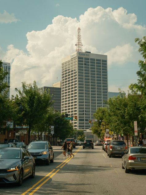 Ferry Street with view of downtown, Newark, New Jersey Eagle Wallpaper, Newark New Jersey, Hotel Motel, White Car, Posters Framed, Image House, City Skyline, Framed Wall, New Jersey