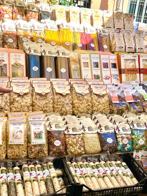 #pasta #travel #italian #market #aesthetic #fashion #summer #prettylittlething Italian Market Design, Italian Market Aesthetic, Pasta Market, Italian Snacks, Italian Market, Boy Toddler Bedroom, Italy Food, Snack Packs, Italy Aesthetic