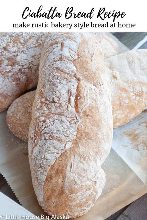 Chibatta Bread Recipes, Chibata Bread Recipes, Chibatta Bread, Ciabatta Recipe, Homemade Ciabatta, Gbbo Recipes, Tomato Focaccia, Homemade Ciabatta Bread, Alaska Food