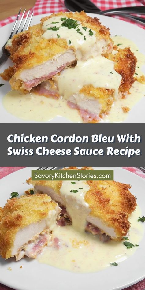 Gravy For Chicken Cordon Bleu, Cream Sauce For Chicken Cordon Bleu, Chicken Blue Cheese Recipes, Chicken Cordon Blue Lasagna, Sauce For Chicken Cordon Bleu, Chicken Cordon Blue Sauce, Swiss Cheese Sauce Recipe, Chicken Cordon Blue Easy, Bleu Cheese Recipes