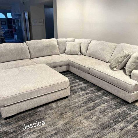 Rawcliffe 3 Piece Sectional with Oversized Ottoman - on display ( Same Day Delivery!!) Oversized Ottoman, 3 Piece Sectional, Ashley Furniture, On Display, Same Day Delivery, Sectional Couch, 3 Piece, House Ideas, Sectional