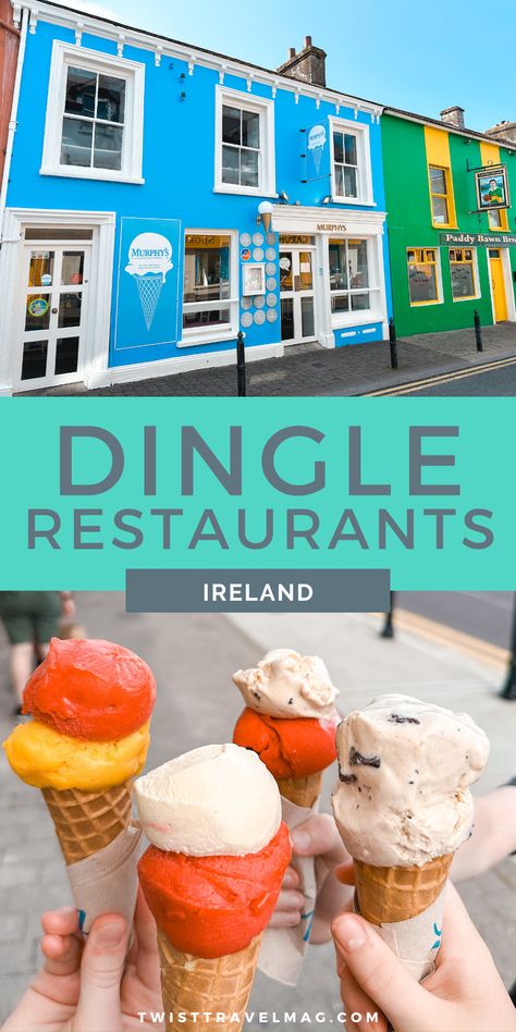 Fresh fish, potatoes, lamb stew, coffee, ice cream and more are in store when you make your way to Dingle Ireland to explore their epic restaurant scene. You and your kids will eat better than you think in these Dingle restaurants. #dingle #ireland Things To Do In Dingle Ireland, Ireland Restaurants, Ireland Tattoos, Fish Potatoes, Sabbatical Ideas, Howth Ireland, Traveling Board, Ireland Tattoo, Ireland Bucket List