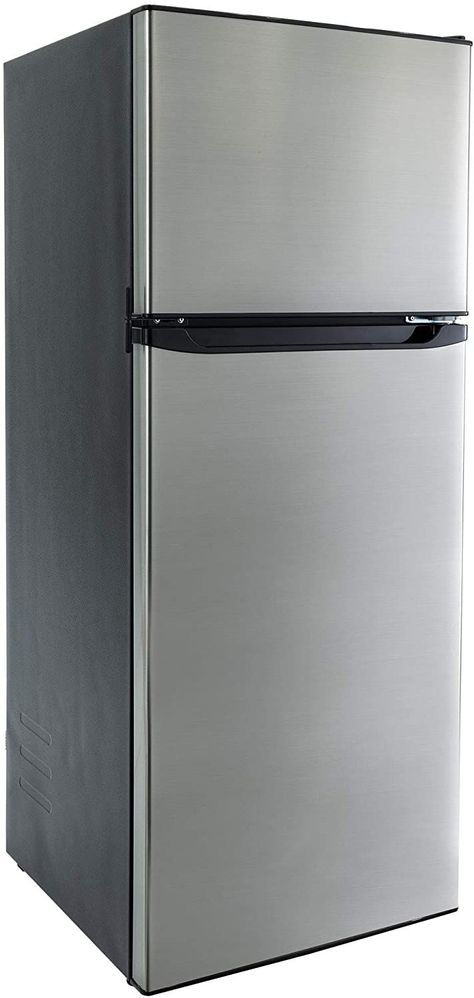 RecPro RV Refrigerator Stainless Steel | 10.7 Cubic Feet | 12V | 2 Door Fridge 2 Door Fridge, Apartment Size Refrigerator, Rv Supplies, Elkhart Indiana, Rv Refrigerator, Stainless Steel Fridge, Door Fridge, Small Fridges, Small Refrigerator