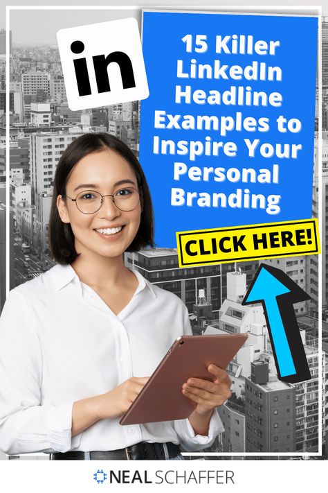 Learn how to write killer LinkedIn headings. Here are some tips to write LinkedIn headlines and 15 examples of them from top professionals. Linkedin Headline Examples, Linkedin Headline, Business Connections, Linkedin Ads, Pinterest Marketing Business, Marketing Copywriting, Linkedin Tips, Social Media For Business, Tips For Business