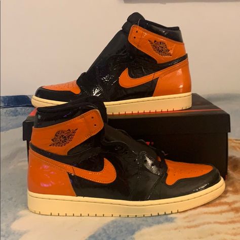 Shattered Backboard Outfit 3.0, Shattered Backboard Outfit, Casual Orange Leather Jordan Shoes, Air Jordan 1s Orange, Electro Orange Jordan 1, Orange And Black Jordan 1, Black And Orange Jordans, Jordan 1 Shadow, Orange Black Nike