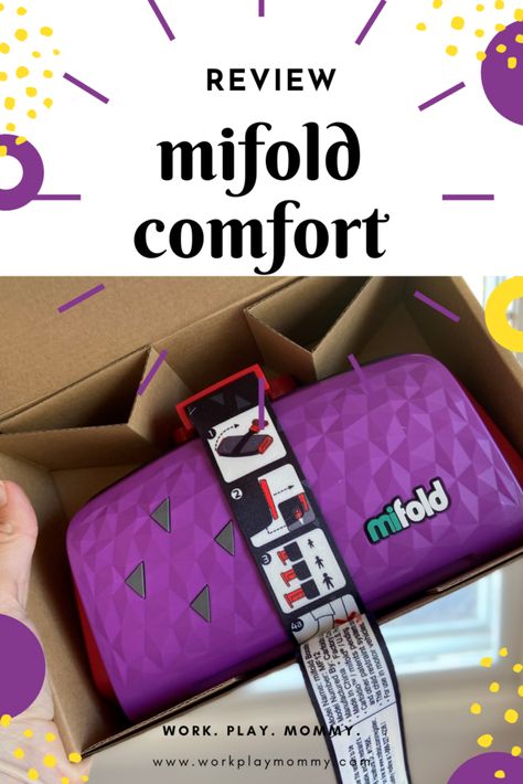 MIFOLD COMFORT: COMPACT TRAVEL BOOSTER SEAT SOLUTION! – Work. Play. Mommy. Travel Booster Seat, Booster Seats, Traveling With Kids, Booster Seat, Carry On Luggage, After School, Travel With Kids, School Backpacks, Our Kids