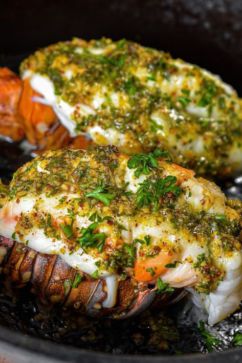 Lemon Garlic Lobster Tails - Sweet Pea's Kitchen Bbq Lobster Tails, Lobster Meals, Garlic Lobster, Garlic Butter Lobster, Basic Cooking Skills, Grilled Lobster Tail, Lobster Recipes Tail, Lobster Dinner, Basic Cooking