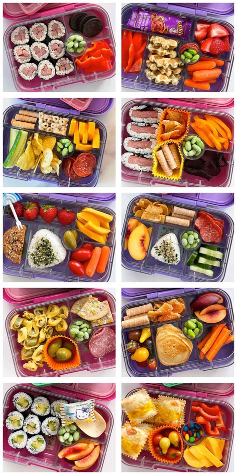 Bento Lunchbox Ideas, Back To School Food, Healthy Bento Lunches, Kotak Bento, Non Sandwich Lunches, Kids Lunch Box Meals, Bento Box Lunch For Kids, Ideas For Back To School, Bento Box Recipes