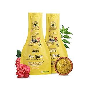 Nat Habit - Back To Natural Secrets Everyday Fresh Rose Ubtan, Face Wash, Cleanser, Face Pack Glowing Radiance, Dry & Oily Skin, Pimple, Acne Natural, Ayurvedic, (40 g) Pack of 2 Nat Habit, Dry Oily Skin, Face Pack, Best Deal, Face Wash, Oily Skin, The Secret, Acne, Skin