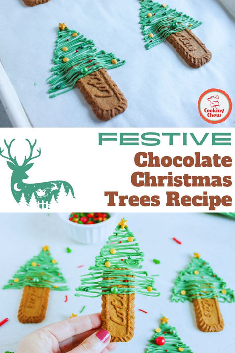 Make these fun, festive Chocolate Christmas Trees with Biscoff cookies for a no-bake holiday treat! Chocolate Christmas Trees, Holiday Treats, Easy Christmas Recipe, Chocolate Christmas Trees, Holiday Treats, Biscoff Cookies, Christmas Desserts, No-Bake Recipe, Holiday Chocolate Ideas, Edible Christmas Decorations Biscoff Christmas Tree, Cookie Trays Presentation, Holiday Treats Easy, Christmas Tree Desserts, Christmas Tree Food, Biscoff Recipes, Vegetarian Christmas, Chocolate Ideas, Chocolate Festival