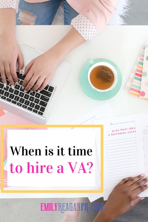 Business owners working - when to hire your first virtual assistant plus benefits of hiring a VA for your solopreneur online business Marketing Assistant, Hire A Virtual Assistant, Tips For Business, Online Business Strategy, Management Games, Virtual Assistant Jobs, Executive Assistant, Virtual Assistant Business, Digital Marketing Social Media