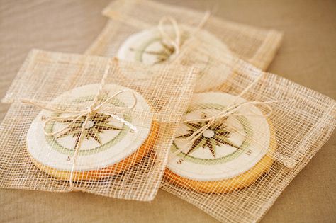 LOVE the compass cookies! Events Design, Nautical Party, Coastal Chic, Cookie Art, Creative Packaging, Party Inspiration, Coastal Style, Nautical Theme, Dessert Table