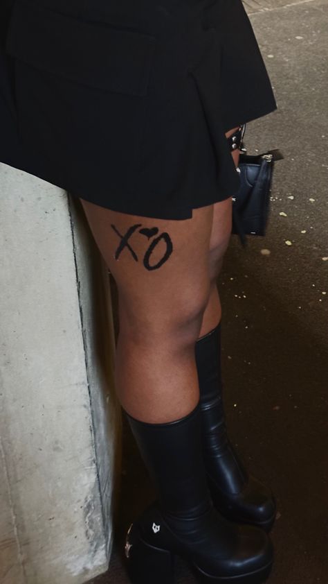 After Hours Tattoo, The Weeknd Tattoo, Xo Tattoo, Cherry Girl, Tattoos For Black Skin, London Aesthetic, After Hours, Tattoo Inspo, The Weeknd