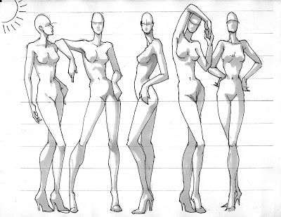 Fashion Illustration Template, Fashion Model Drawing, Fashion Figure Templates, Fashion Illustration Poses, Fashion Model Sketch, Body Template, Fashion Illustration Tutorial, Illustration Tutorial, Fashion Figure Drawing