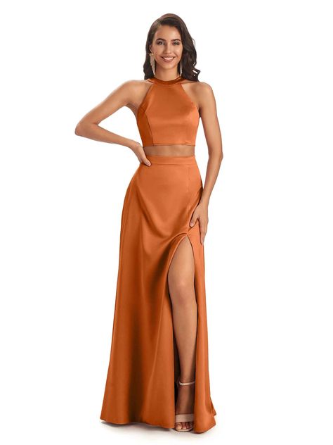 Burnt Orange Satin Bridesmaid Dresses – Page 5 – ChicSew Fashion Bridesmaid Dresses, Burnt Orange Bridesmaid Dresses, Bridesmaid Dresses Uk, Orange Bridesmaid Dresses, Best Wedding Guest Dresses, Orange Satin, Bridesmaid Dresses Online, Mermaid Style, Satin Bridesmaid Dresses