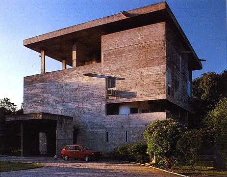 architechnophilia: House of the Week 63: Shodan House Villa Shodhan, Corbusier Architecture, Le Corbusier Architecture, India Architecture, Brutalism, Architectural Digest, Ahmedabad, Architecture Model, Building Design