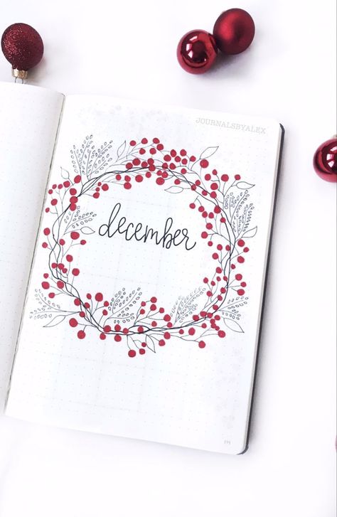 Hello December Tumblr, Journal December, Bullet Journal Christmas, December Bullet Journal, Diary Cover, Bullet Journal Month, Diary Covers, Bullet Journal Hacks, Hello December