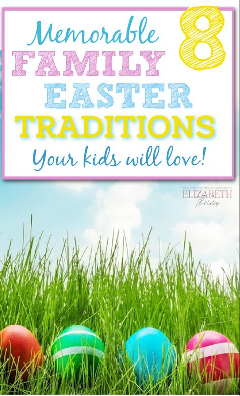 Having family Easter traditions is a great way to help your kids always remember and treasure holidays with family Easter Morning Ideas, Easter Traditions Family, Tradition Ideas, Morning Ideas, Meaningful Christmas, Family Devotions, Family Forever, Easter Morning, Easter Story