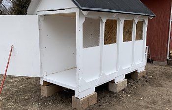 Combination Garden Shed Hen House | BackYard Chickens Crate Chicken Coop, Shipping Crate Chicken Coop, Shed Chicken Coop, Chicken Coop Backyard, Storage Crate, Shipping Crates, Coop Ideas, Chicken Ideas, House Backyard