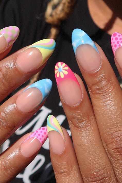 Match Nails, Summer Nail Colors, Colorful Nail, Colorful Nails, Summery Nails, Cute Summer Nails, Cute Gel Nails, Soft Nails, Minimalist Nails