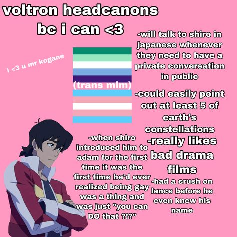 Keith Kogane Comic, Klance Headcanons Cute, Keith Kogane Headcanons, Keith Headcanon, Keith Kogane Fanart, Klance Headcanons, Voltron Headcanons Keith, Voltron Headcanons, Trans Keith